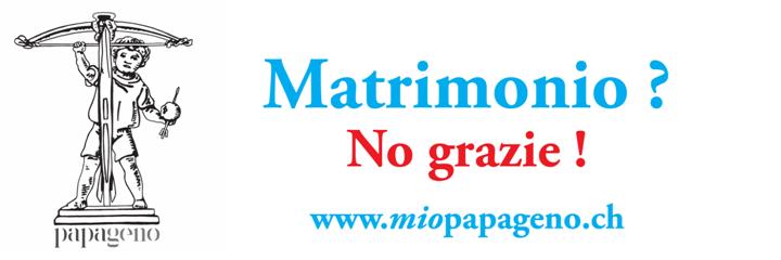 striscione matrimonio no grazie
